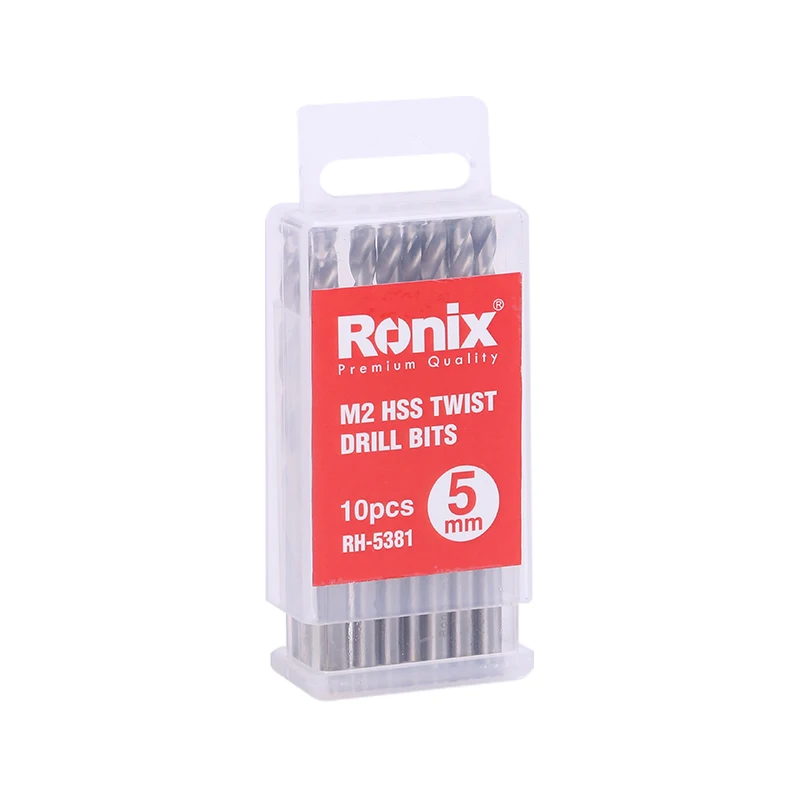 Ronix Electric Machine 10PC Box M2 RH-5381 Wood Drill Bit Set, Set Of Drill Bit