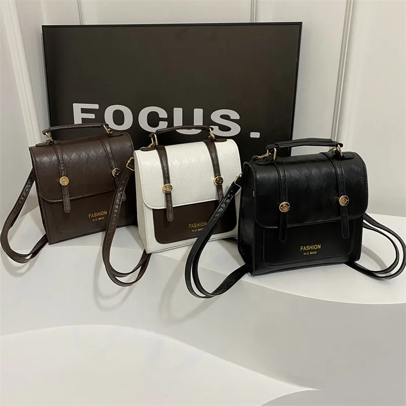 Backpack Female New Backpacks For Women Black Travel Backpack Soft leather School Bags for Teenage Girls