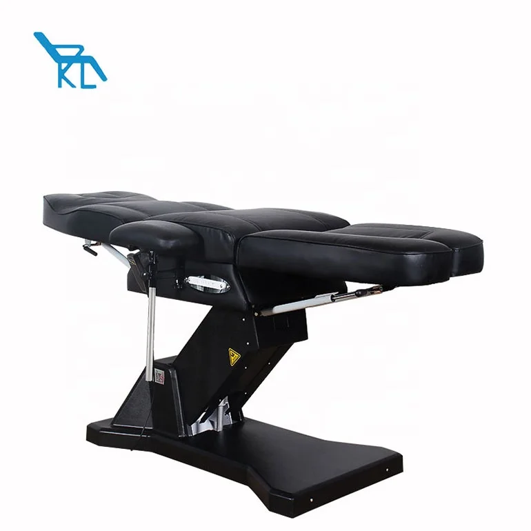 Multifunctional black tattoo equipment furniture professional massage table chair electric tattoo bed wholesale