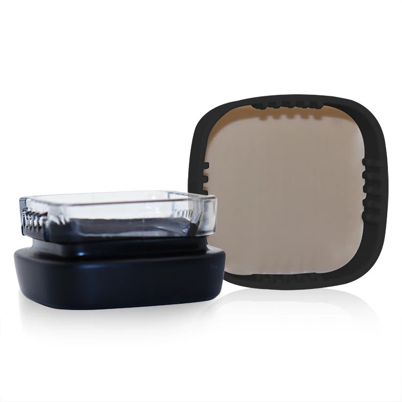 High quality 3 5 7 9 gram Premium black opening childproof calyx 4ml square concentrate containers glass jar