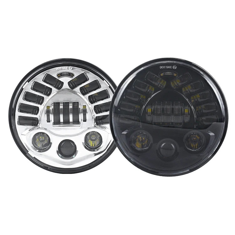 Round headlights 70W good quality 7 inch high beam headlights for jeep daytime running lighting hummer