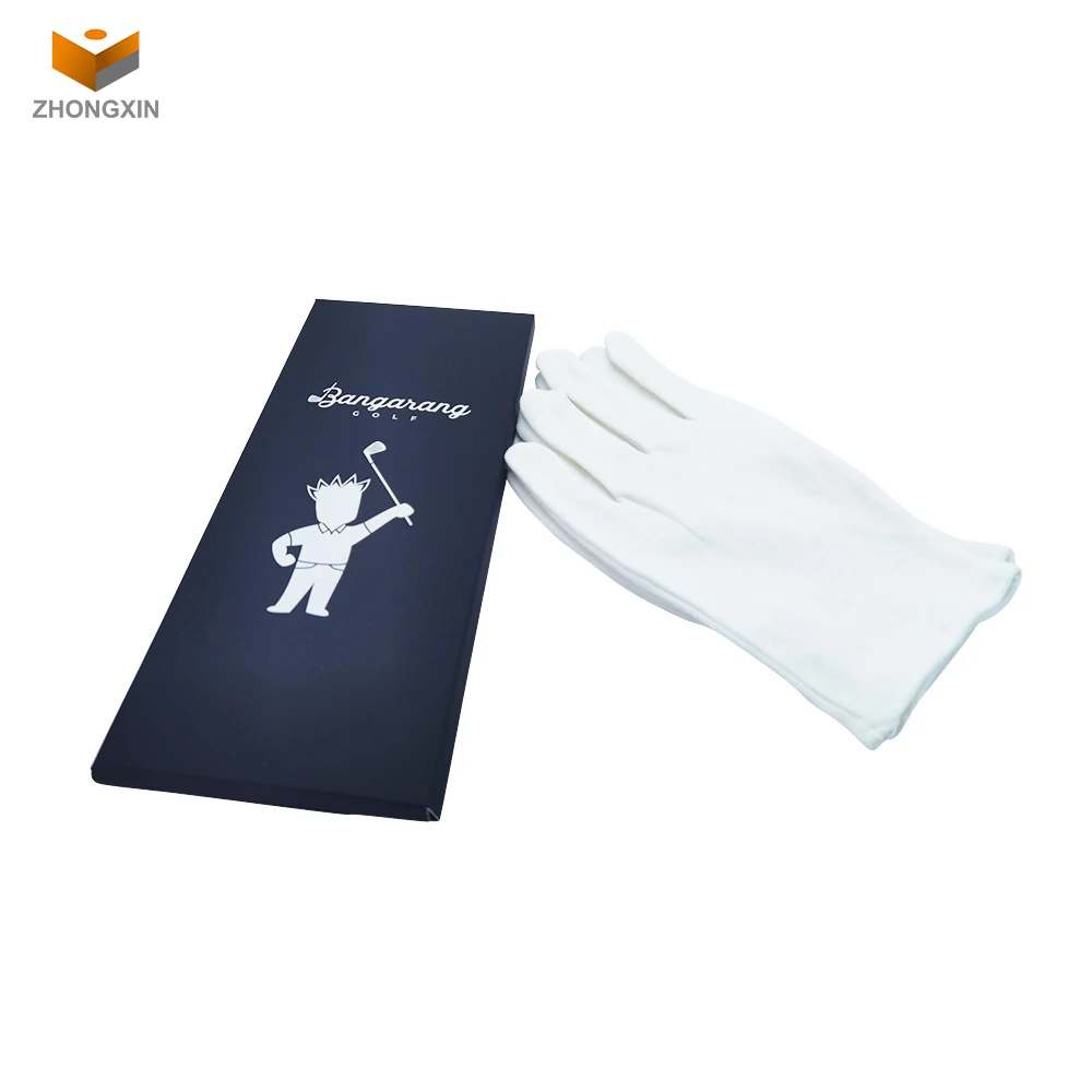 Customized Recyclable Easy Folding Cardboard Boxes Billiard Sports Gloves Boxes Custom Glove Box Packaging For Mitts