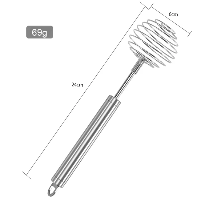 Hot Selling Kitchen Utensil Stainless Semi-automatic Milk Honey Whisk Hand Power Whipper Mixer Egg Beater For Dough Blender