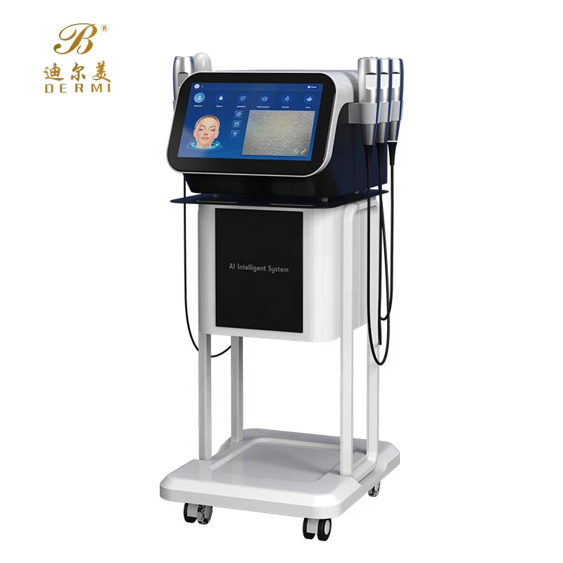 Multifunctional facial care Beauty Machine Oxygen Facial Equipment With Handheld Skin Analyzer Aqua Peeling Machine