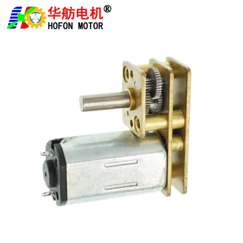Hofon 24mm GM1024-N30 mini small permanent magnet dc electric brush servo Low Rpm 3V 5V 6V 12V Metal Gear Motor For Smart Lock