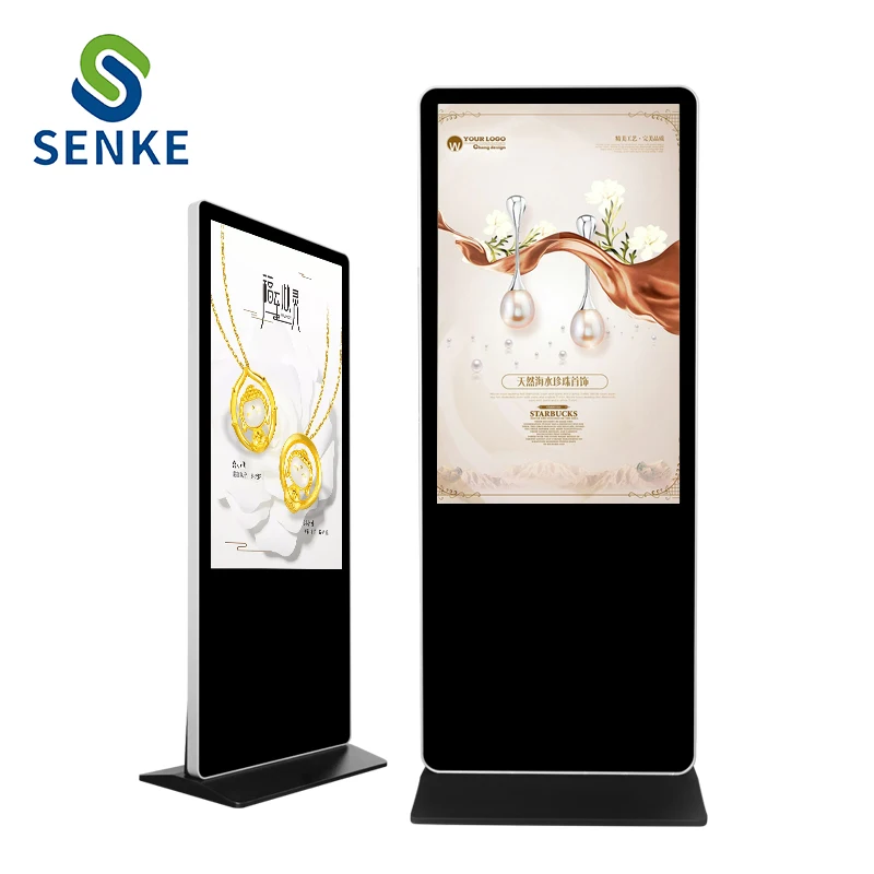 Factory Price  16:9  LCD Standing Bus Stop Outdoor Advertising Monitor Totem Kiosk 50/60/49 Inch IP65 High Brightness