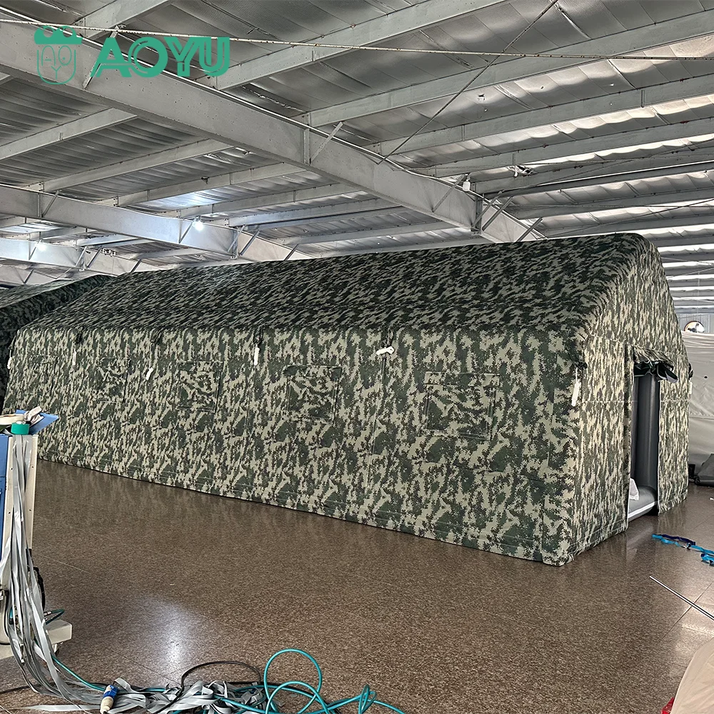 new design waterproof and fire-resistant pvc medical commercial inflatable Cover tent emergency living office