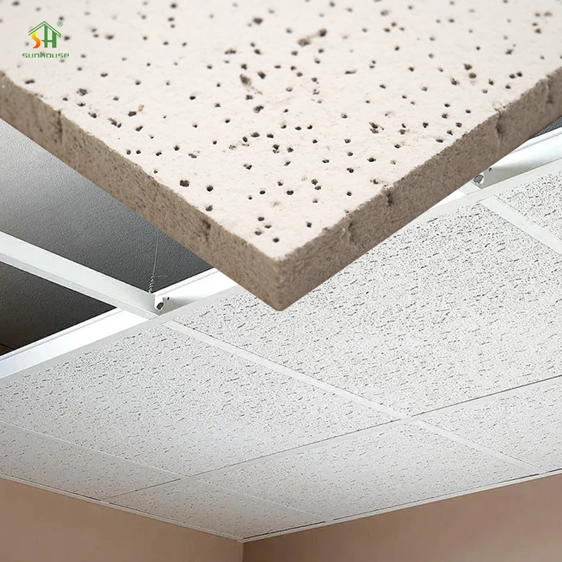 Spot Goods Fireproof Honeycomb Ceilings 6.5~20Mm Moisture-Proof Mineral Wool Ceilings For Mineral Wool Ceilings