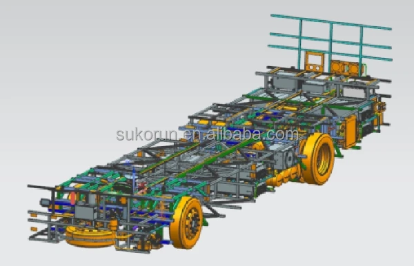 120KW Powerhouse: Heavy-Duty EV Chassis with 6.5-Ton Front and 11.5-Ton Rear Axles Permanent magnet synchronous motor