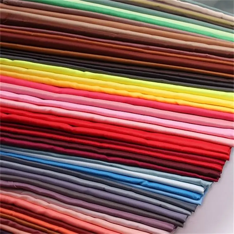 100% Polyester Fabrics 190t 210t ribstop Taffeta Material Lining Plain Tear Resistant black