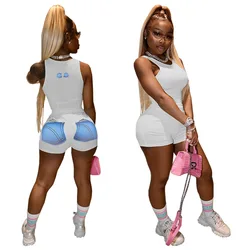 2021 женские летние хлопковые шорты с принтом, спортивные костюмы, оптовая продажа, женские байкерские шорты для тренировок, комплект из 2 предметов, шорты, комплект для женщин