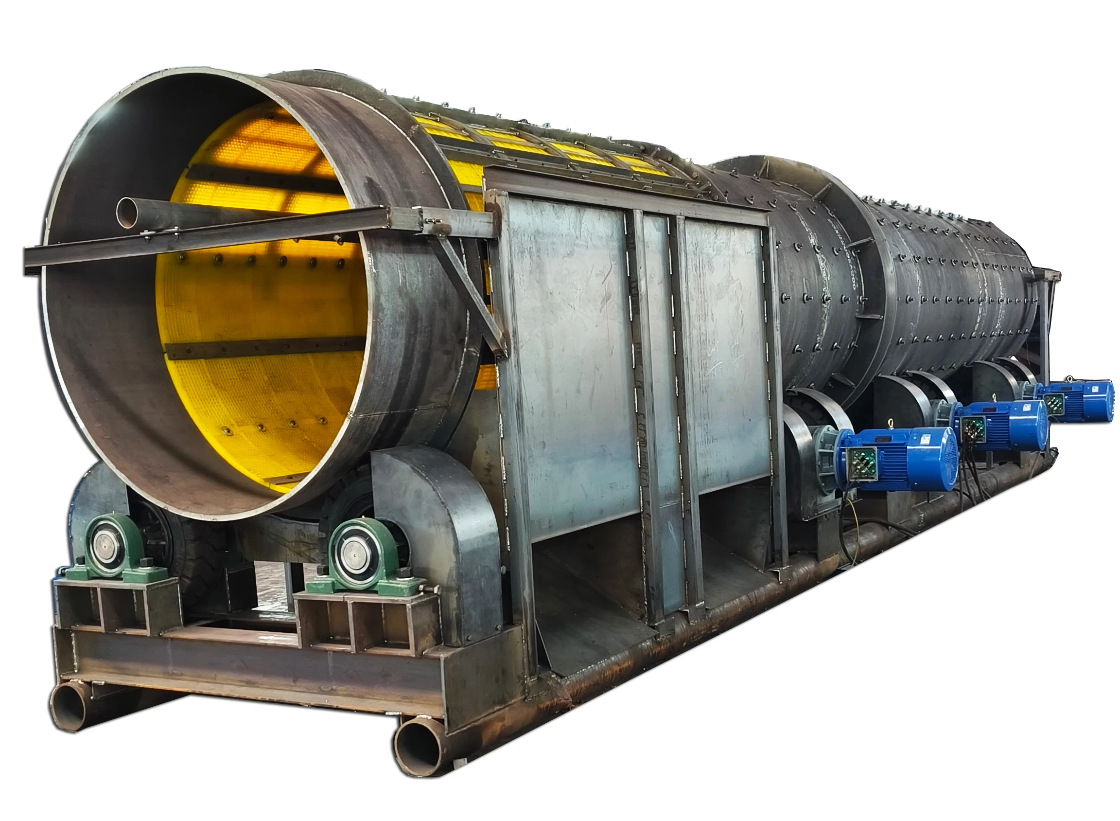 Rotary Drum Scrubber for Washing Clay from Minerals Sand Waste