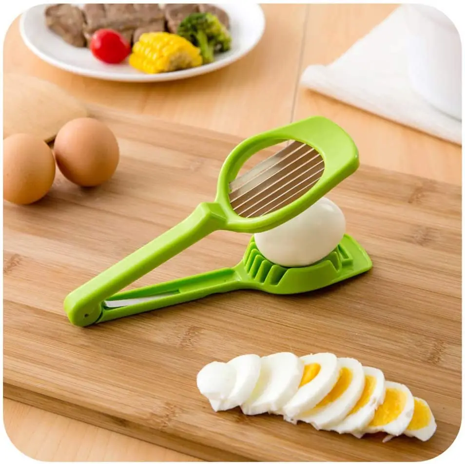 Stainless Steel Handheld Mushroom Kiwi Divider Tomato Cutter Egg Split Device Multifunction Slicing Mould Egg Slicer