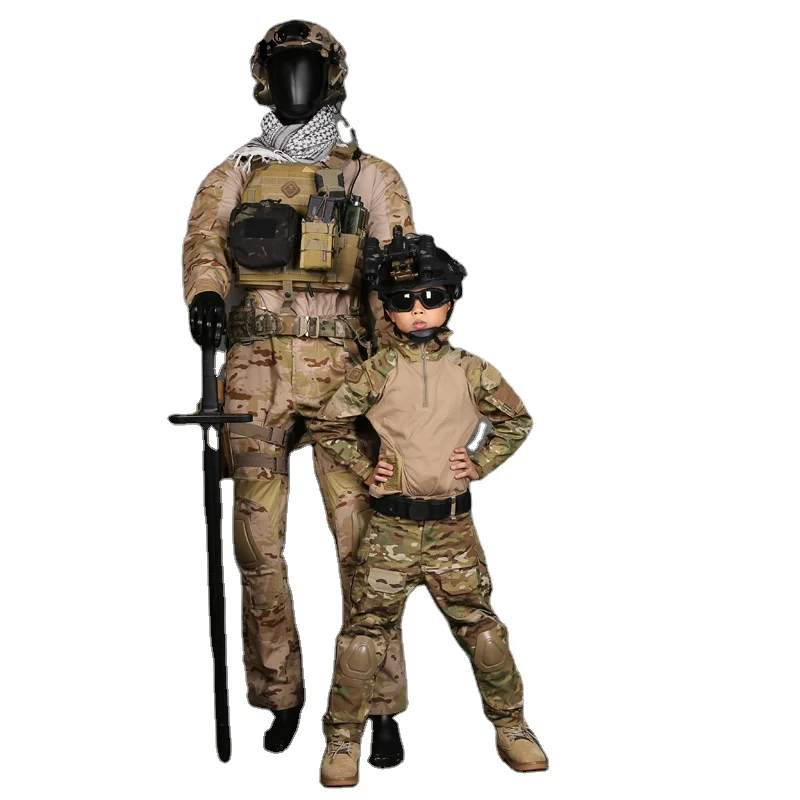 
 EmersonGear уличный Детский боевой костюм камуфляжная тактическая Форма одежда армейские брюки Детская Боевая Военная униформа  