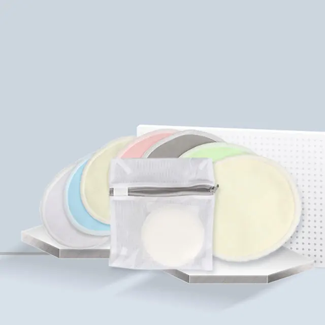 
100% Organic Bamboo Nursing Pads Reusable Soft Milk Breast Pads Wholesale China breast pads reusable 