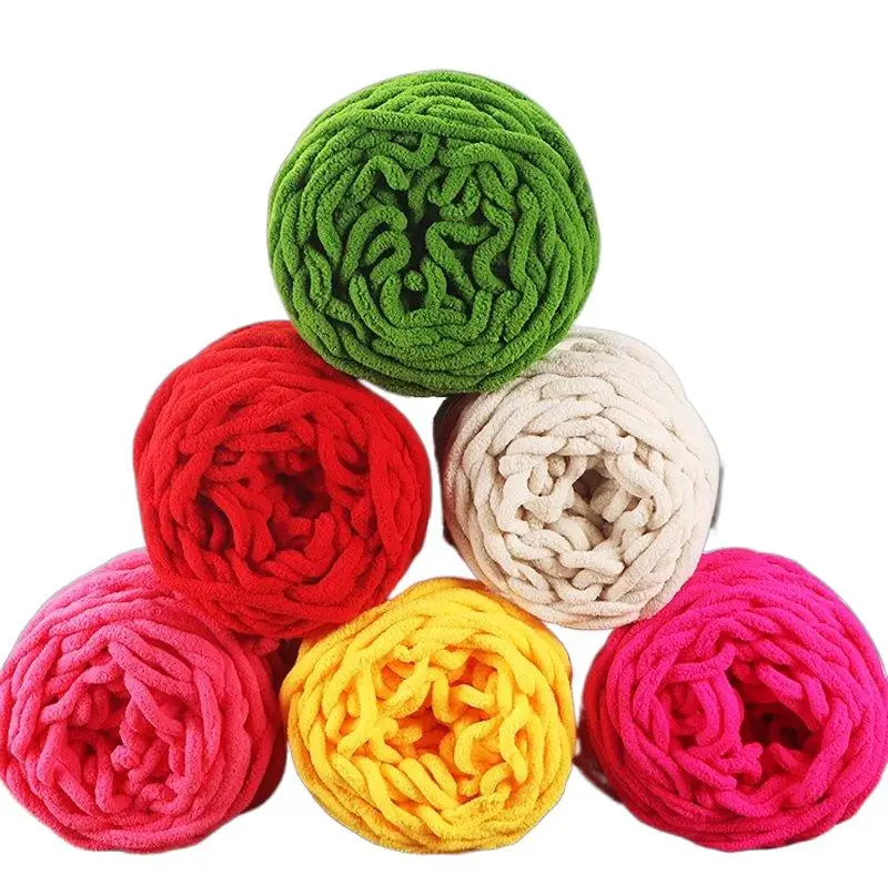 high quality 95g Super Chunky Chenille Yarn for Arm Knit