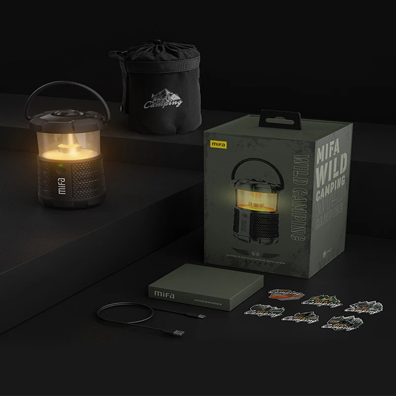 Hot sell Waterproof Portable  USB Charging Camping Lights And Speaker For Travelling And Camping