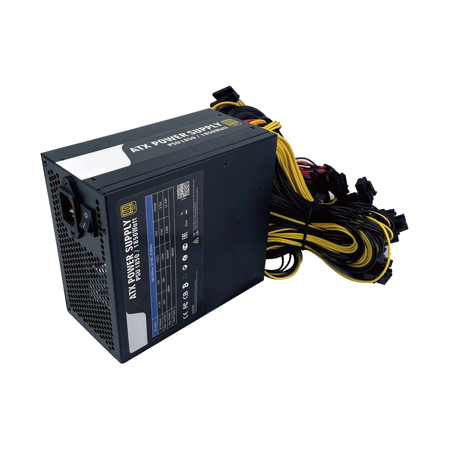Блок питания ATX пк 1800W 80 PLUS Gold GPU БП
