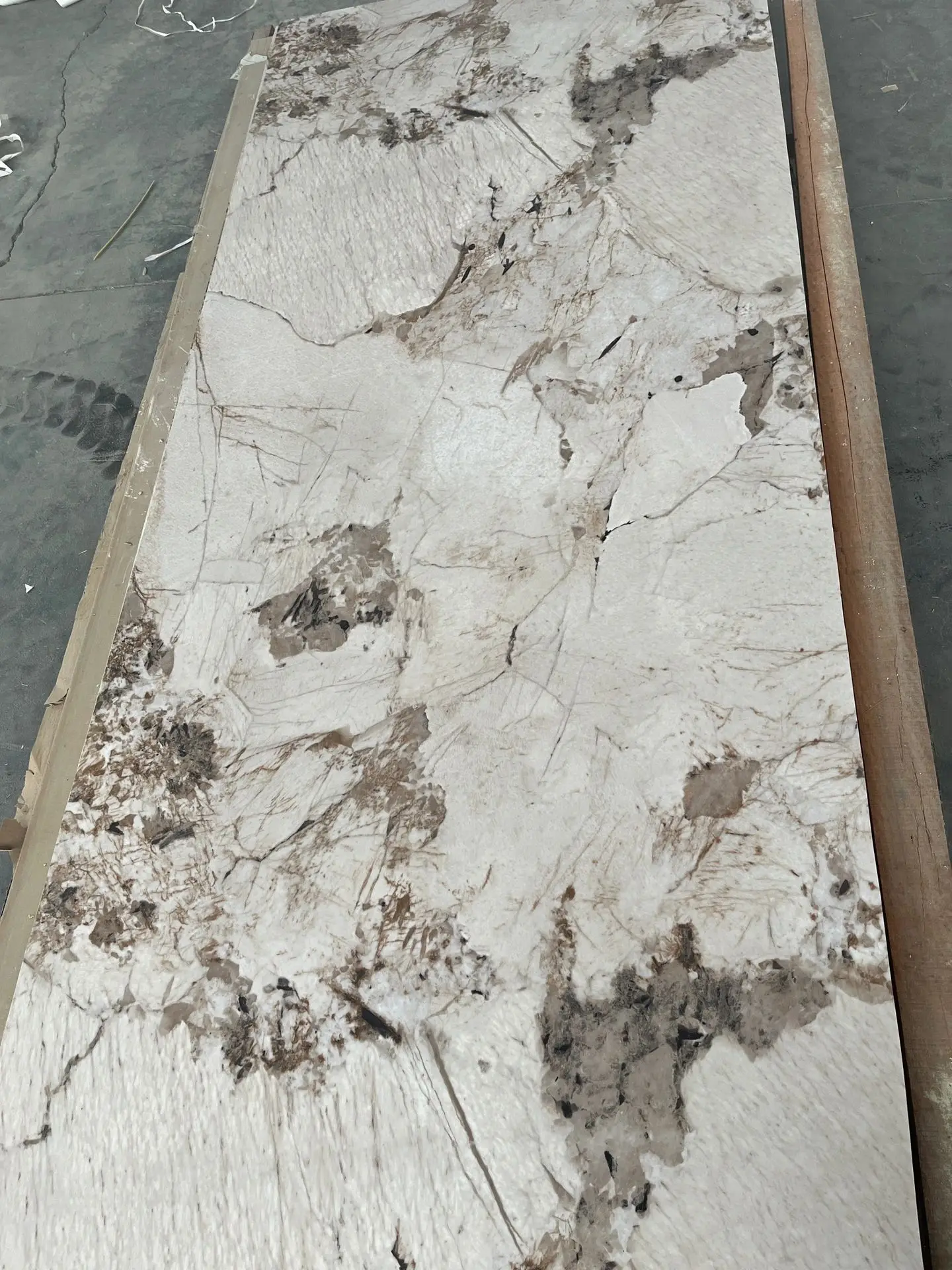 bamboo charcoal board modern Marble Sheet fiber wall board PET marble bamboo charcoal veneer wooden panel