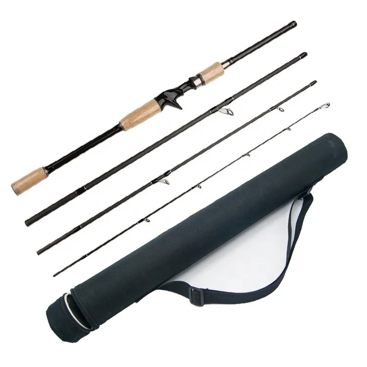 C OEM and on stocks short section 1.8m 2.1m 2.4m 2.7m 3.0m straight handle four-section fish rod portable fishing rod