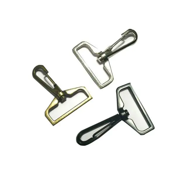 Manufacturer Wholesale Custom Flat Snap Hook Metal Zinc Alloy Small Snap Hook For Wallet Keychain