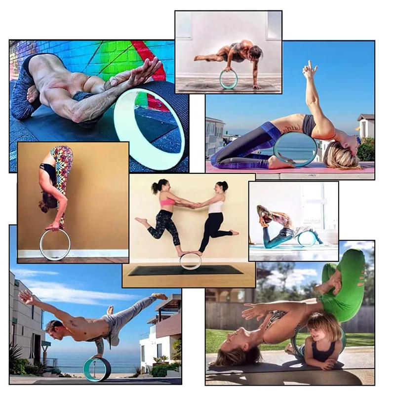 Fitness Wheel Health And Environmental Protection Anti-Skid,Comfortable Super Beautiful Carving Pilates yoga wheel