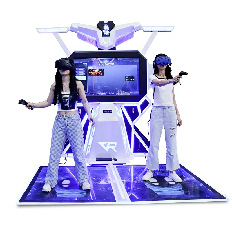 Оборудование для парка развлечений, виртуальная реальность, игровой автомат виртуальной реальности 9D VR, боевой симулятор на 360 градусов для продажи