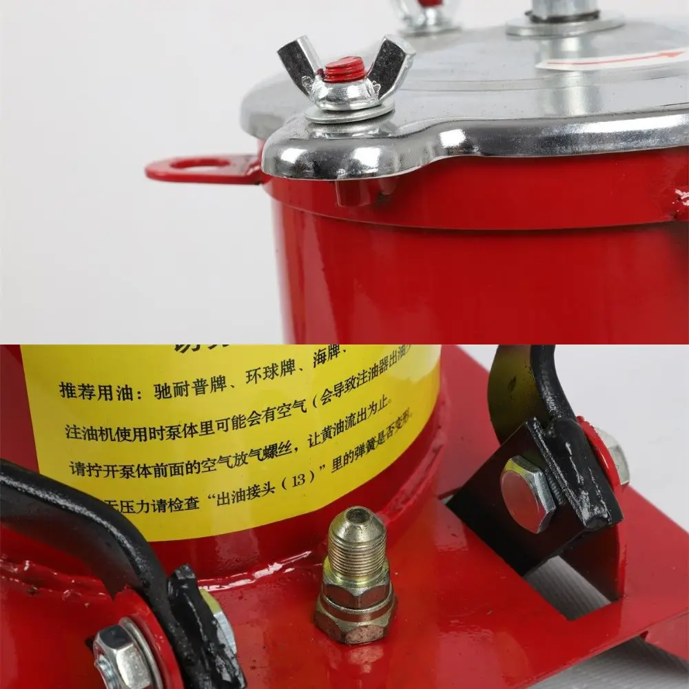 CLAUTOOL High quality Oilerfoot Operated Grease Pump High Pressure Grease Machine 5l 8l10 Liters Pedal Bucket Lubricator Oiler