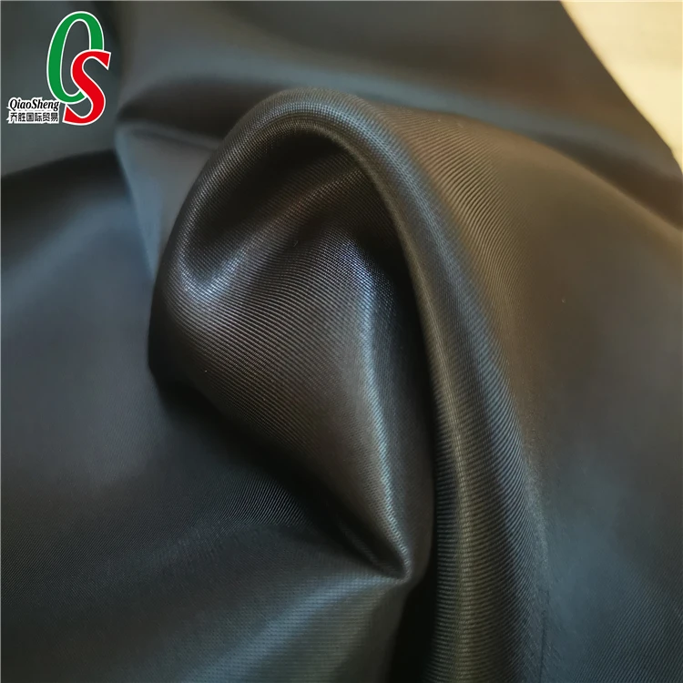 100%Acetic acid luxury thick satin Plain soft smooth lining taffeta fabric for garment suits