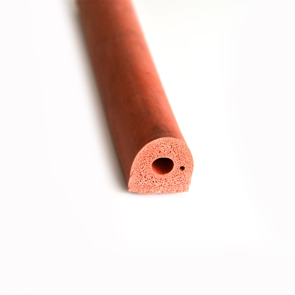 Extruded High Temperature Resistant Rubber Square Silicone Rubber Foam Sponge Door Gasket Sealing Strip