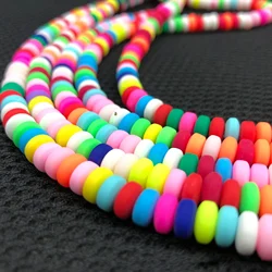 Wholesale Colorful Clay Abacus Beads for DIY Bracelet Necklace Jewelry Candy Accessories