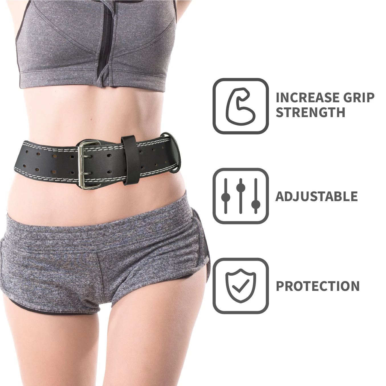 New style adjustable custom weight lifting gym training squat waist lower back support belt lumbar support