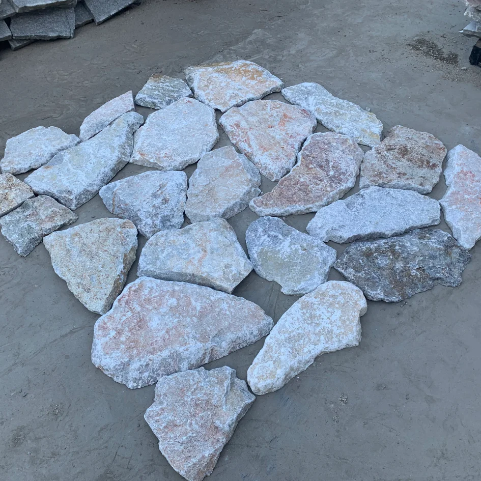 Natural Stone Wall Cladding Stone Yellow Pearl Quartzite slate, Dry Stack Stone Wall Cladding Stone Veneer, Slate