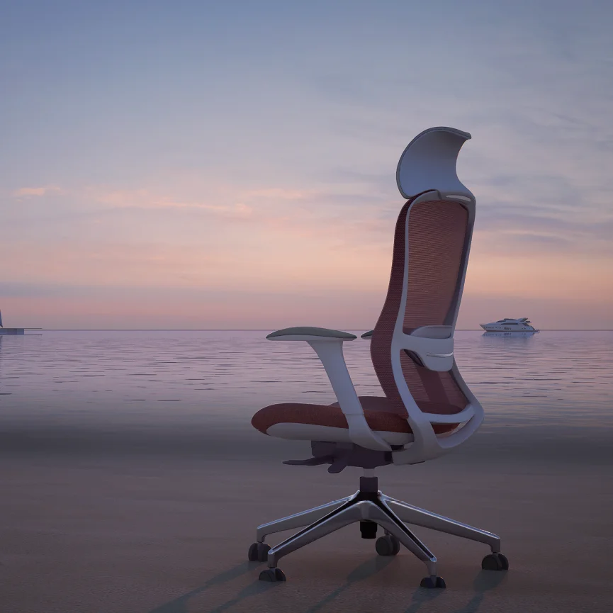 Modern Middle Back Luxury Ergonomic Chair Peru Visitor Chair Swivel Comfy Computer Mesh Executive Office With Wheels Chair Mesh