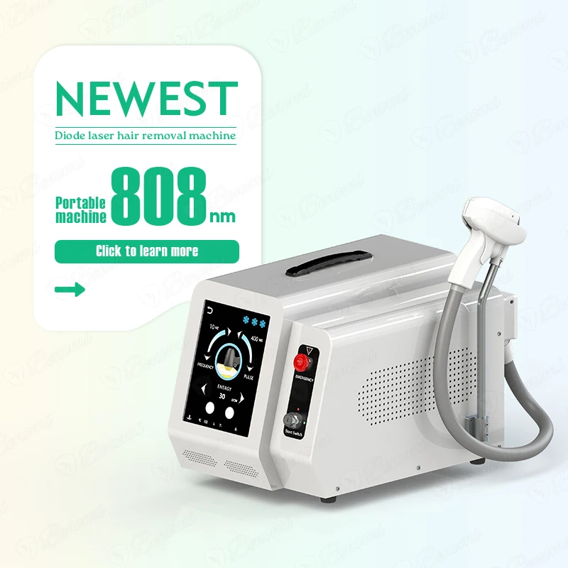 Portable Laser Diode Hair Removal 1800w Laser Hair Removal Machine With Cooling System