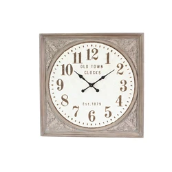 Retro home decoration European style wooden clock custom living room bedroom decoration wall clock