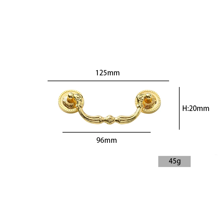 New Chinese retro hanging handle furniture drawer hanger bronze handle zinc alloy material factory direct sale