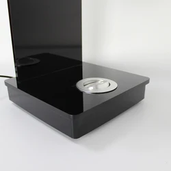 acrylic LED rotating bottle display stand , bottle expositor display stand for golden wine