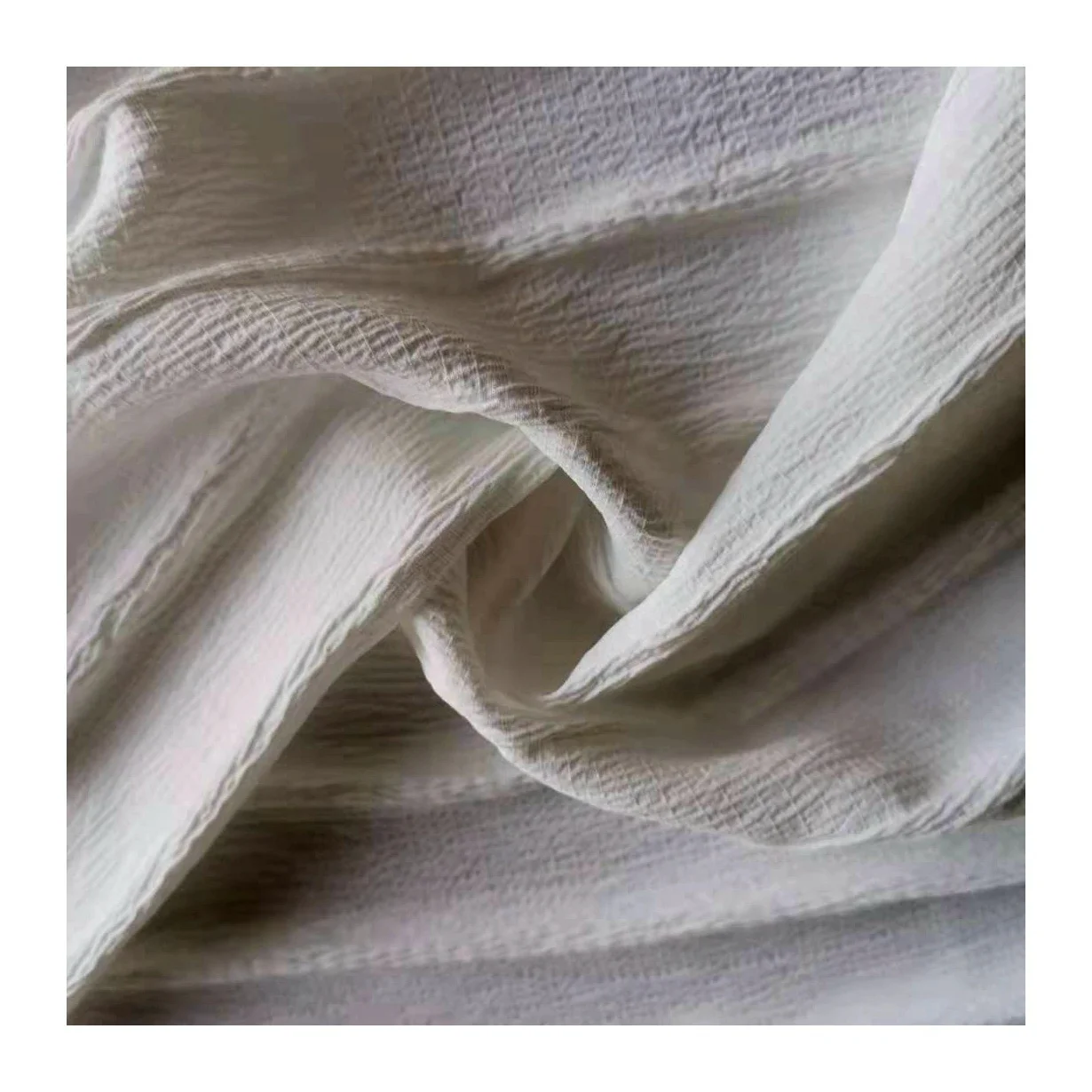 Jacquard Nano Crepe Stripe Chiffon Fabric Wrinkle Stretch Spandex Polyester Chiffon Fabric For Suit Dress Skirt Pants