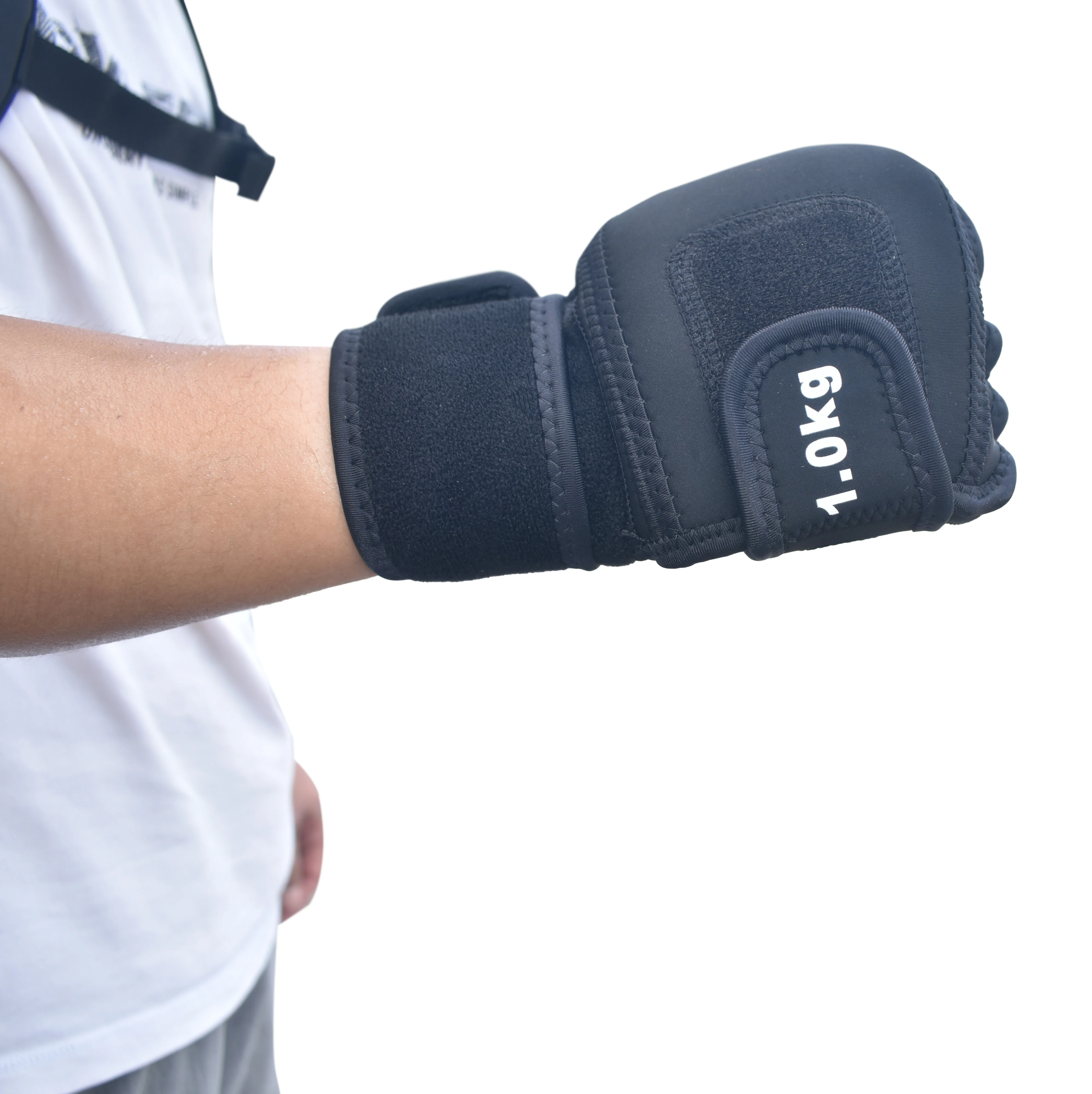 Adjustable Fingerless Gym Exercise Fitness Workout 1kg 2kg Weighted Training Gloves