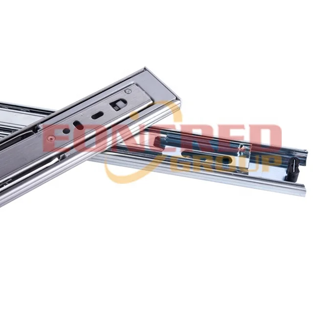 EONCRED 45mm Three ball bearing drawer slides drawer bearing slide cabinet drawer slide