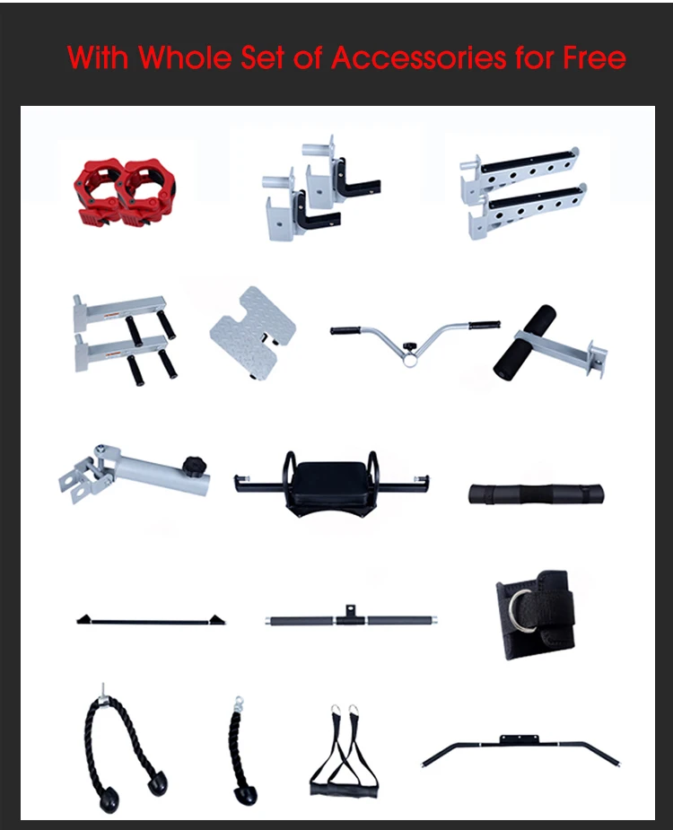 Gym Equipment All In One Comprehensive Squat Rack Trainer Smith Machine Integrated Multi Functional Trainer