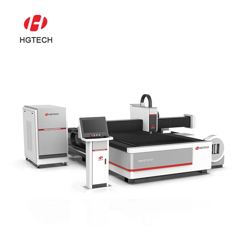 HGTECH Laser Engraver And Cutterlaser Tube 3000 Watt Lazer Machine Plate Fibre Laser Cutting Machine Cnc Machine For Cut Metal
