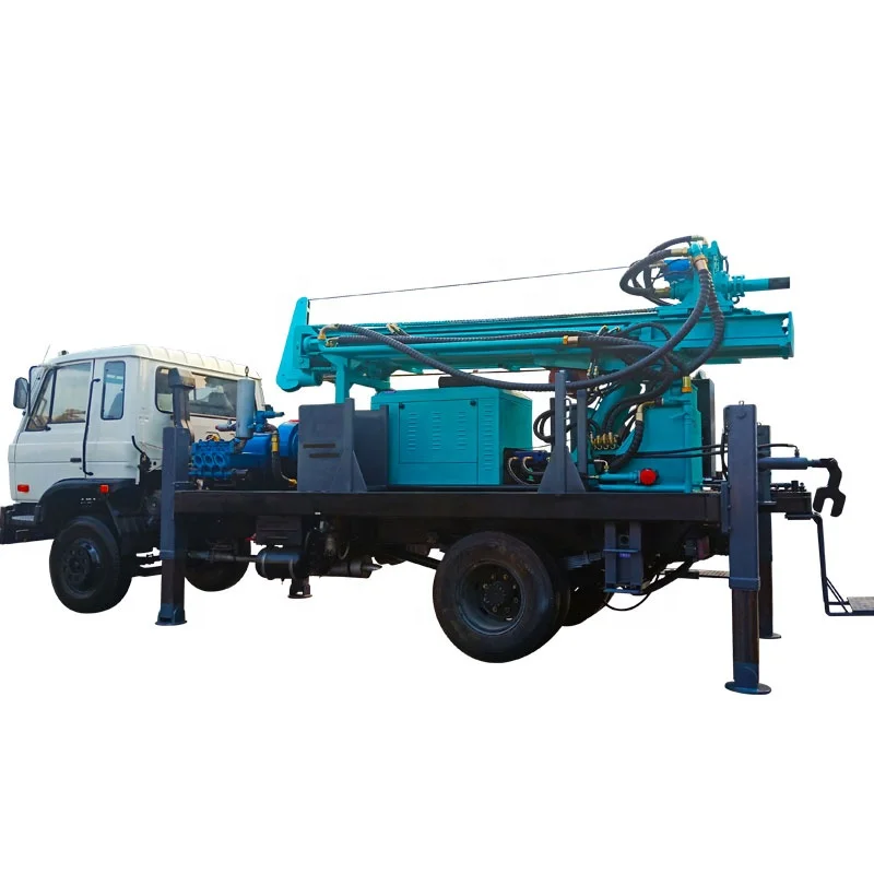 Air Compressor Water Borehole Drilling Machine CJC-300 Truck-mounted Pneumatic Water Well Drilling Rig