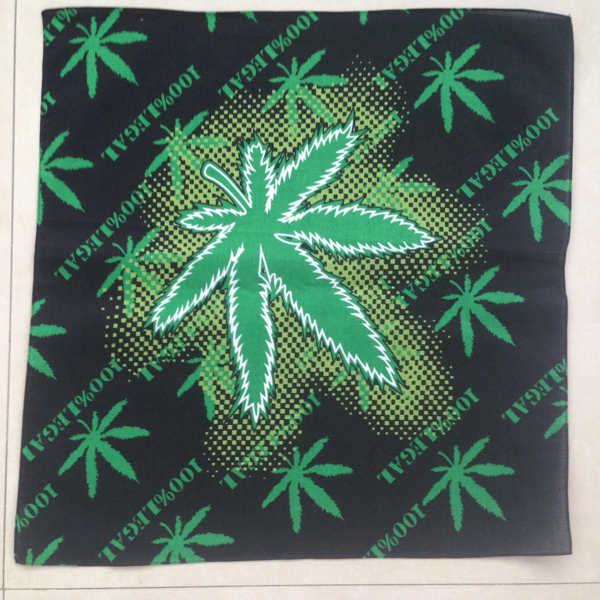 Custom 100% Cotton Double Side Bandana Washable Printed Flag Paisley Logo Bandana for mens  55x55cm