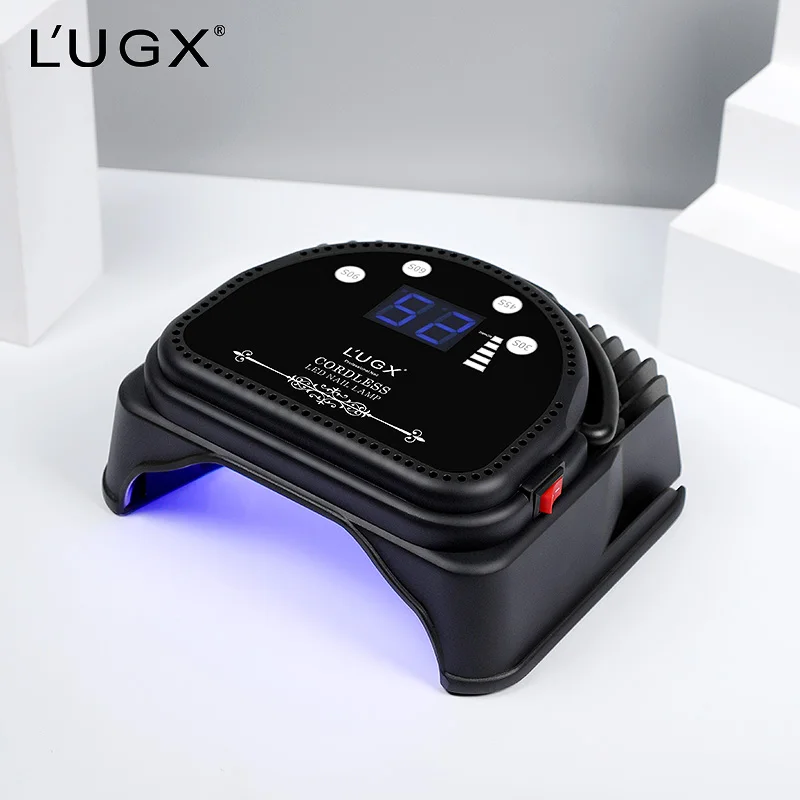 LUGX Professional Rechargeable Portable UV LED Nail Lamp, multi-function uv gel dryer
