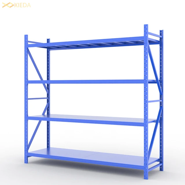 4 shelf warehouse garage Steel XieDa Storage Shelves