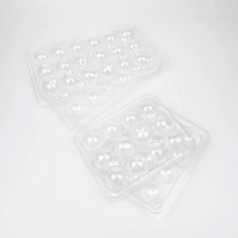 12 truffle chocolate candy custom transparent plastic clamshell blister packaging tray box