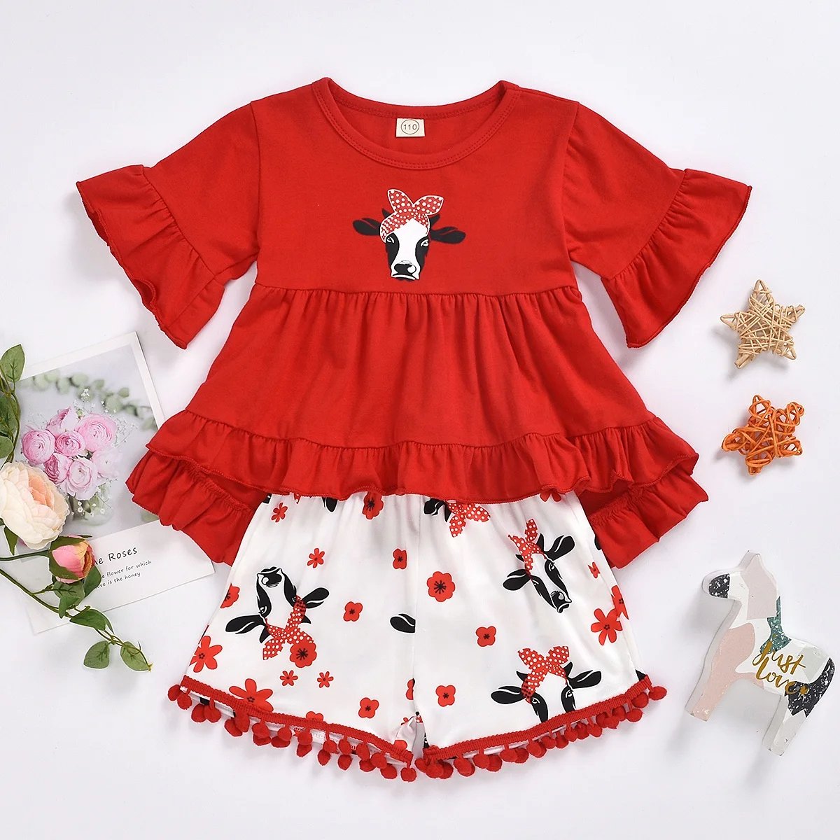 
Chinese wholesalers produce quality products red korean version girl kids clothes 