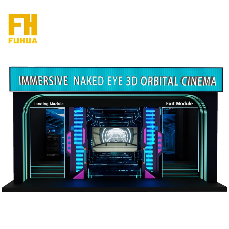 3d 7d 9d Rail Cinema Motion Platform 180 Degree Reality  Immersive 3d Naked Eye Arc Screen Orbital Cinema